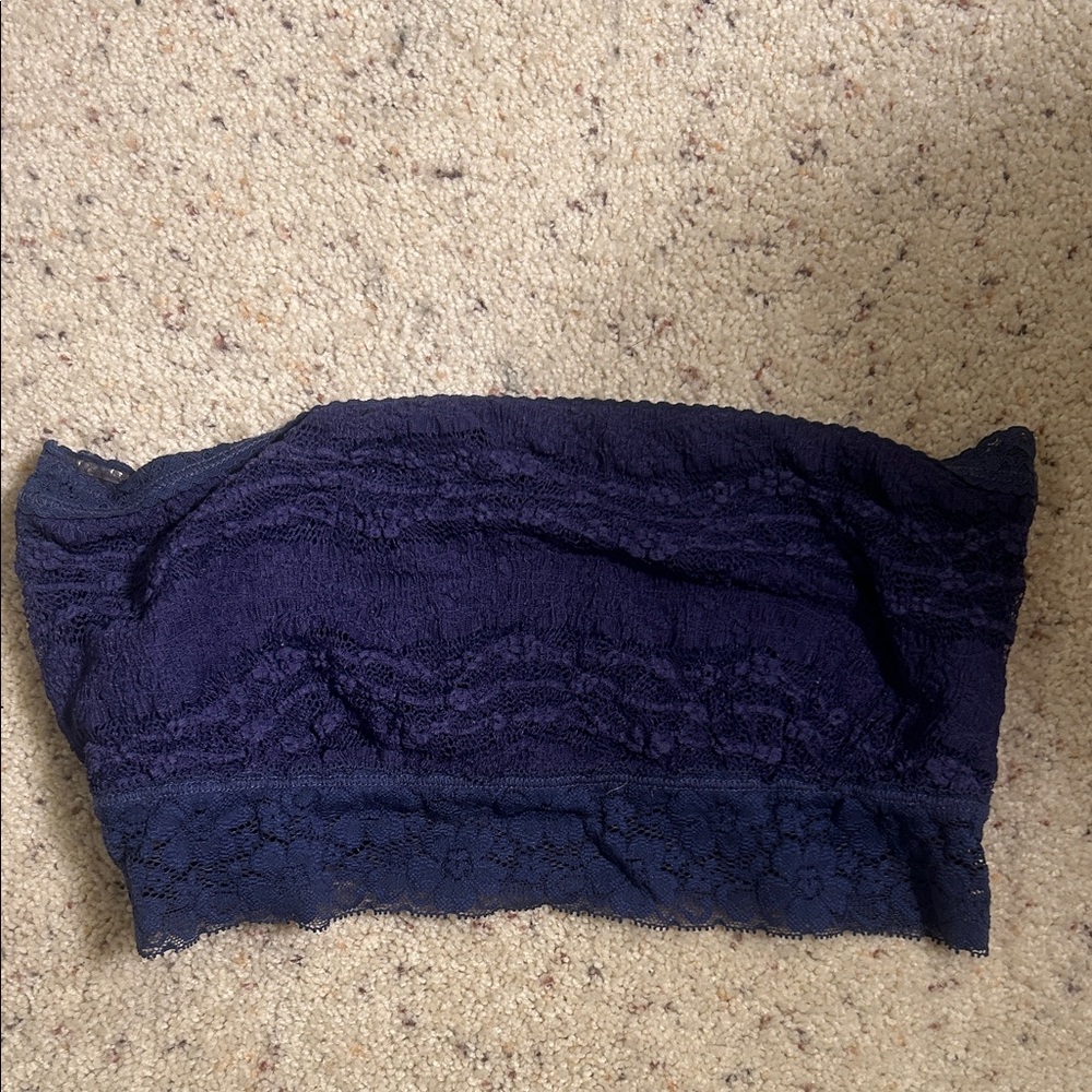 Navy Intimately Free by Free People Lace Bandeau Top